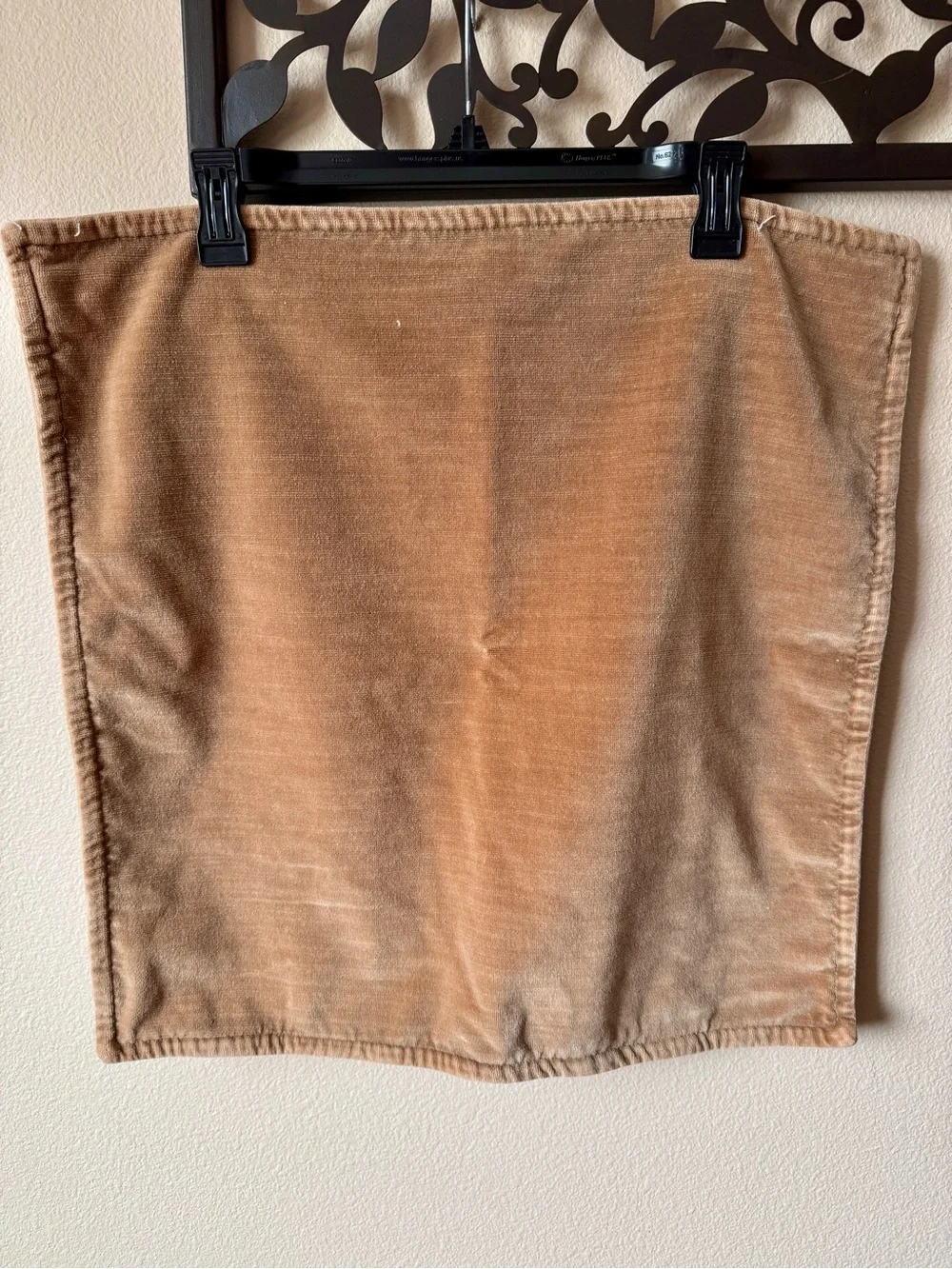 Pottery Barn Camel Velvet Pillow Cover